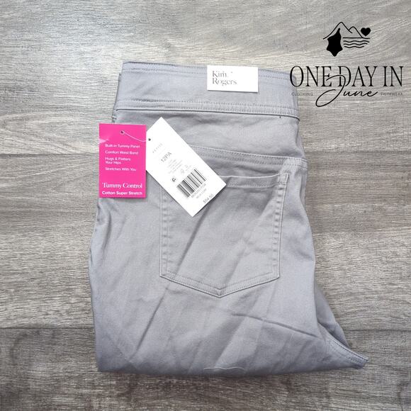 Kim Rogers Petite Super Stretch Straight Leg Pants Size 12P - Picture 6 of 6